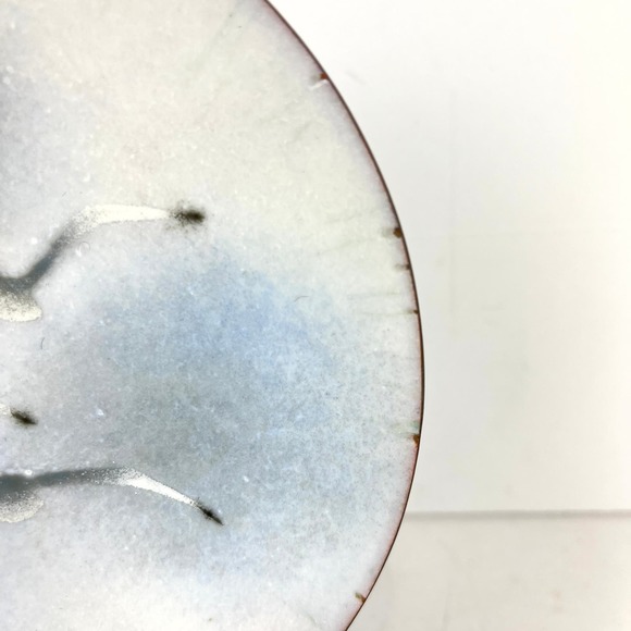 Enamelware Trinket Dish Seagulls in Flight Signed Brumm Beach Coastal - Picture 2 of 7